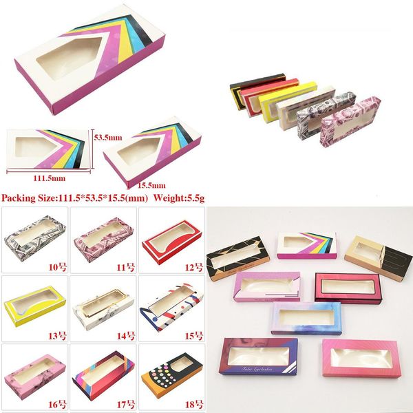 

box paper case false cover eyelashes eyelash cosmetics empty eye lashes package boxes