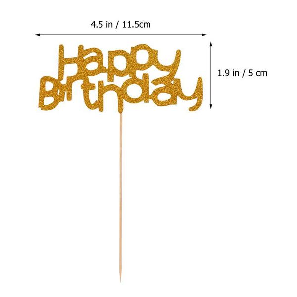 

24шт с днем ​​рождения торт топпер творческий декоративная вечеринка поставляет торт топпер торт вставки украшения для фруктов jlluht