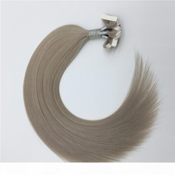 

elibess hair-14''-24''tape in human hair extensions 2.5g pcs 40pcs set skin weft human hair extensions, Black