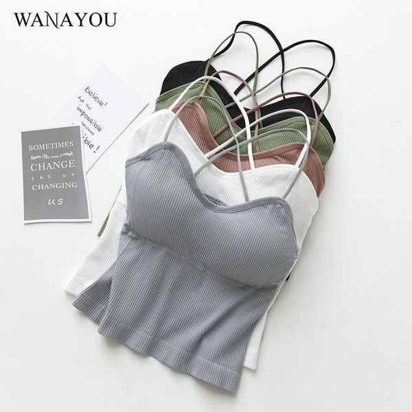

wanayou sleeveless cross back yoga for women,breathable sports anti-sweat shockproof tank crop,fitness running workout, White;red