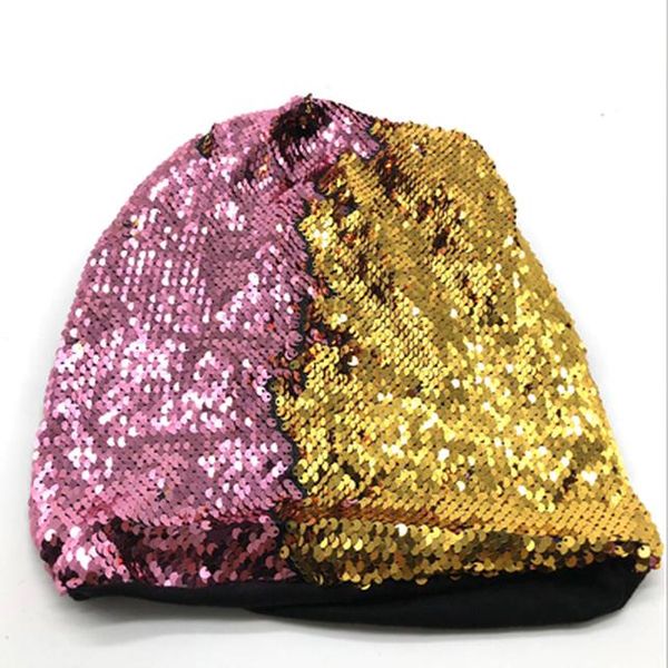 

2018 женщин трикотажной paillette bling cap повседневная глянцевые шапочки hat хип-хоп skullies beanie sequin caps soft warm slouch hat wmtz, Black;white