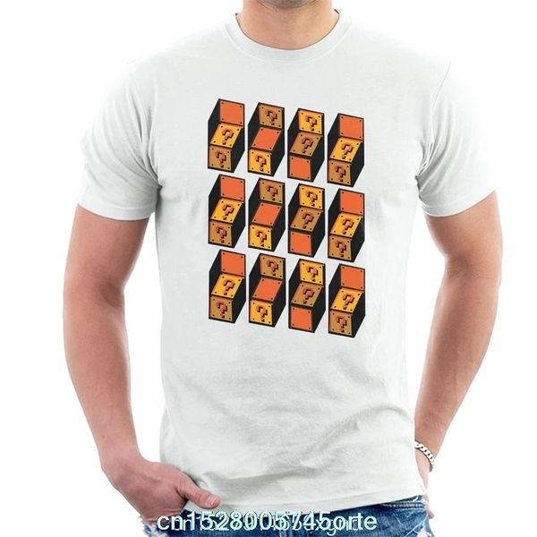 

sport printed funny 2020 camiseta optibox mario question blocks men's t-shirt women t-shirt