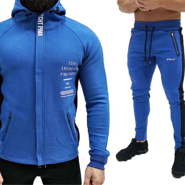 

outdoor new mountaineering hooded sweater pants running training fashion casual suit men's coat, Gray