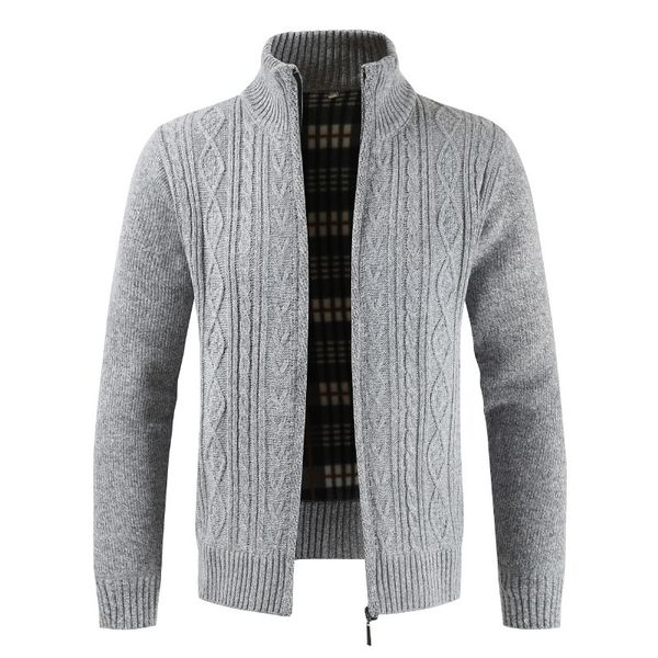 

puimentiua autumn cardigan men sweaters thick warm knitted sweater mens jackets coats male clothing casual knitwear 201124, White;black