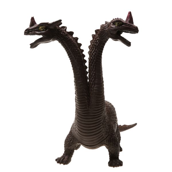

lifelike twin-headed dinosaur figures dino with sound kid novelty toy