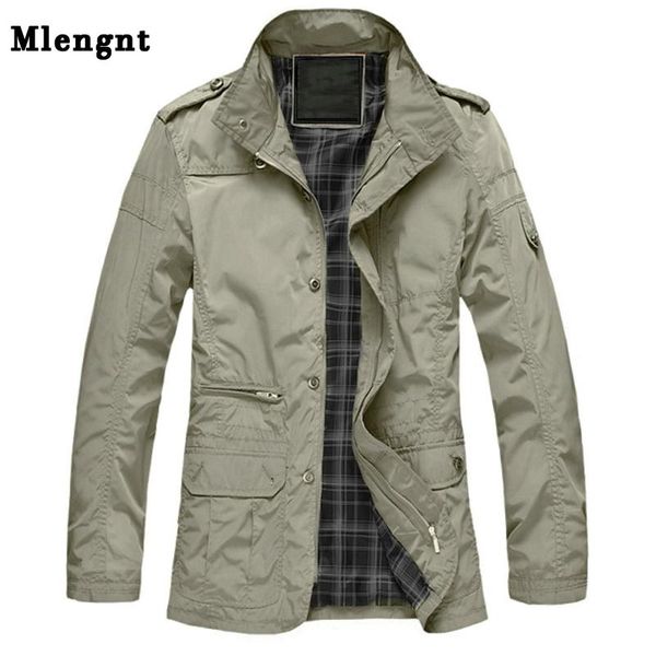 

men's jackets m-5xl men long trench coat for spring autumn thin windbreaker parka summer varsity khaki outerwear male jacket casual bag, Black;brown