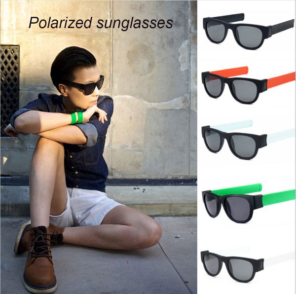 

designers mens polarized silica gel foldable sunglasses for women sport travel foldable drive uv400 cycling sunglasses eyewear goggles, White;black