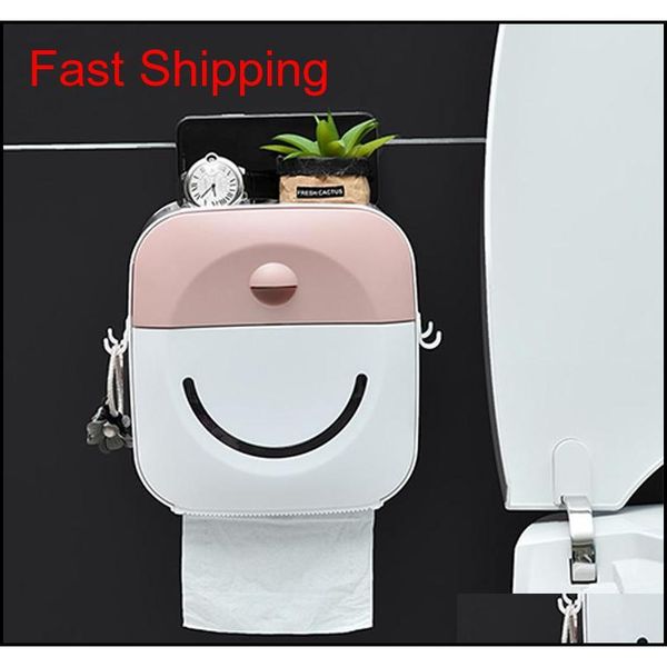 

waterproof towel holder wall mounted wc roll stand case tube storage box fo qyloms dh_seller2010