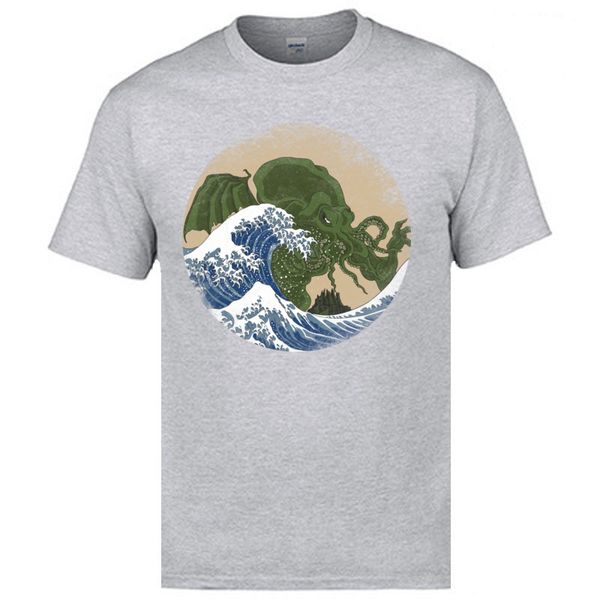 

wave hokusai cthulhu hip hop street for men new arrival fashion men's casual funny hoodie designers t shirts sweatshirt