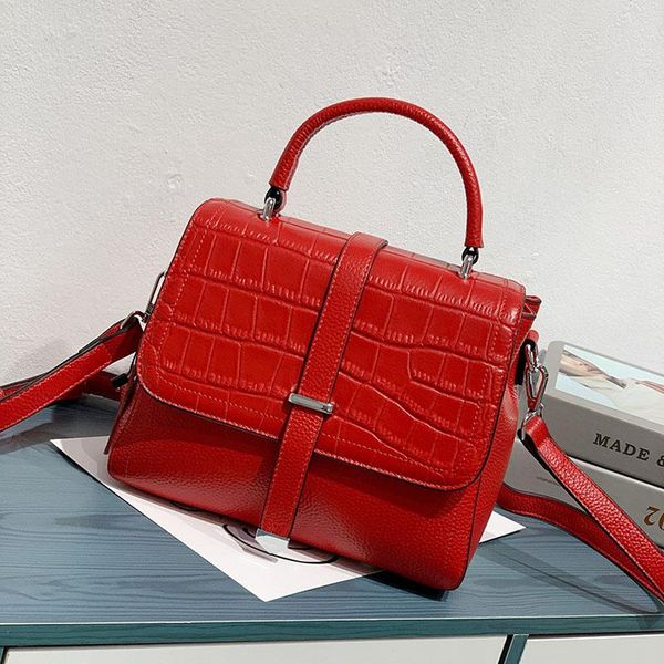 

shoulder bags women genuine leather bag fashion luxury designer handbag real cowhide women's purse