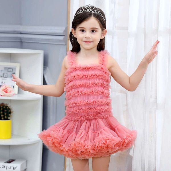 

skirt, drs pengpeng with mh suspender, girl's drs, spring new children's princs tutu skirt, Red;yellow