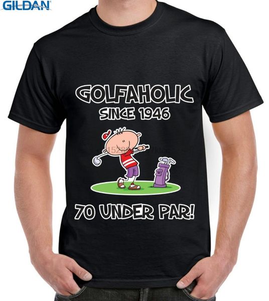 

fashion t shirts men 100% cotton crew neck short-sleeve golfaholic since 1946 golfer 70th birthday tee sport hooded sweatshirt hoodie