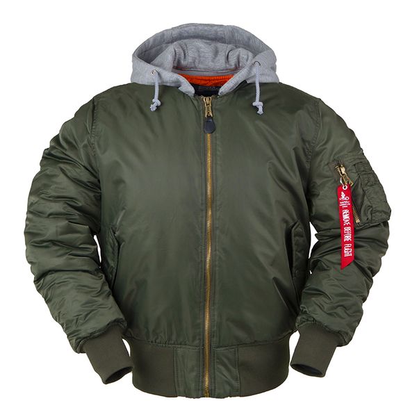 aw winter bomber flight jacket MA-1 con cappuccio abbigliamento streetwear abbigliamento uomo hip hop baseball letterman oversize varsity 201007