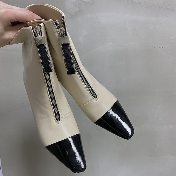 

2021 high-quality elegant ladies winter boots high heels party shoes dance woman ankle 34-40 wpz7, Black