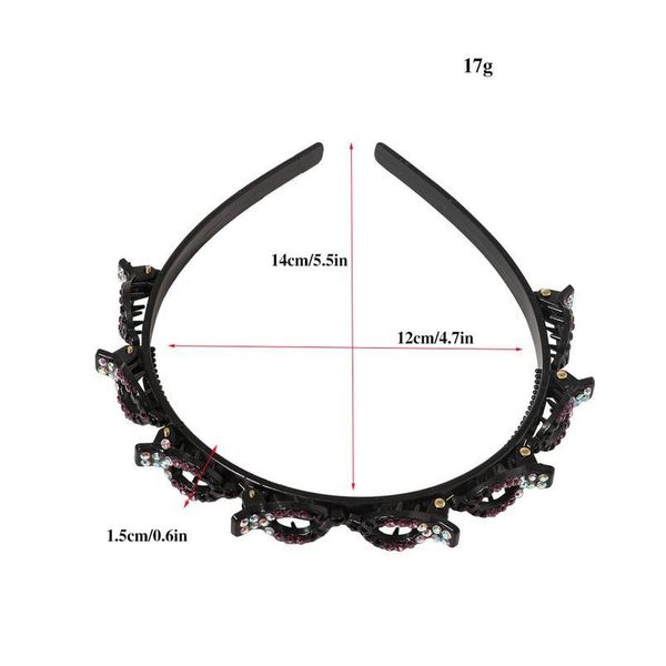 

rhinestone pearl multi-layered headband hair pin woman braided hair clip yoga hairband headdress hair acc jlltrx