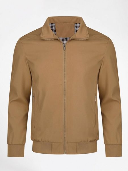 

cloudstyle men zip up slant pocket jacket a0kc#, Black;brown