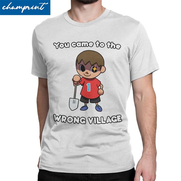 

men's you came to the wrong village animal crossing video games vintage crew neck 6xl sport hooded sweatshirt hoodie men t shirt