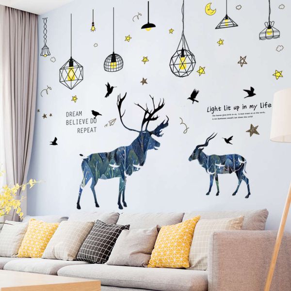 

red bedroom rental house renovation background wall bedside dormitory decoration