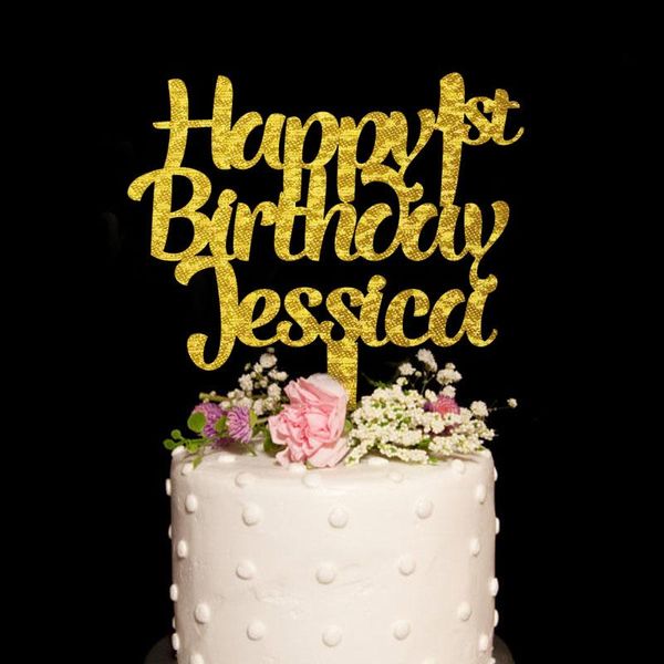 

personalized cake er, happy birthday glitter cake er, name 1st birthday er