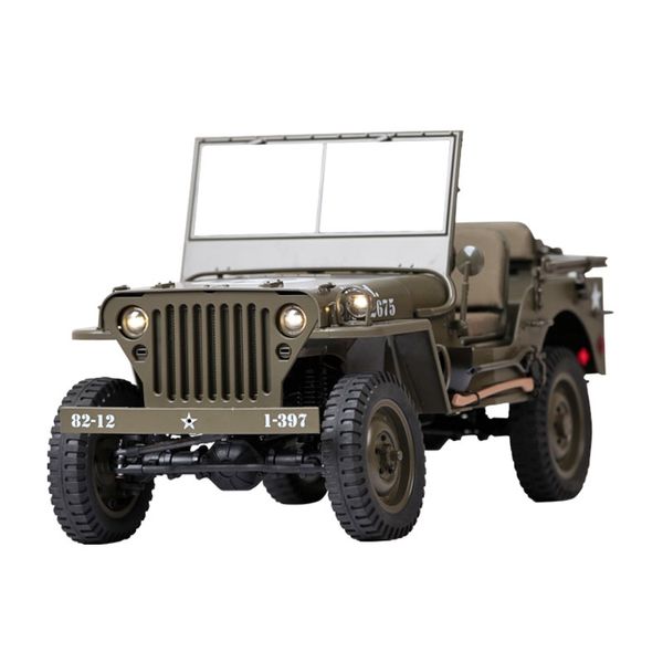 FMS 1: 6 2.4G 2CH 1941 MB Scaler Off-Road Tırmanma Araba Paletli RC Willis Kids Yetişkin Oyuncaklar Hediye