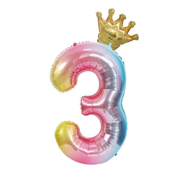 

1 pc 40 inch gradient big number foil balloons 0 1 2 3 4 5 6 7 8 9 years old baby wmtdbv rimmer