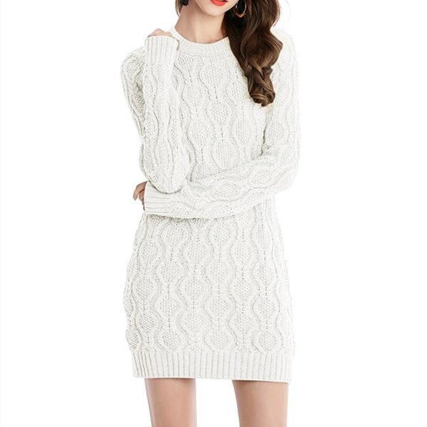 

twisting sweater womens long section knitted dress size xxl, Black;pink