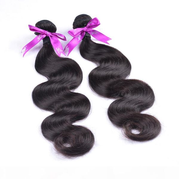 

6a mongolian virgin hair body wave 3pcs lot 100g mixed 8-32inches human hair 100% unprocessed remy human hair mongolian body wave more wavy, Black