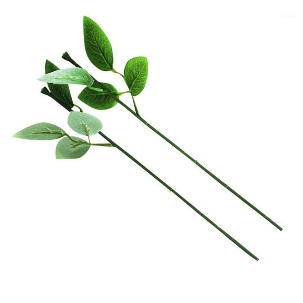 

30pcs rose flower stem single branch with leaves rose stem decorative1