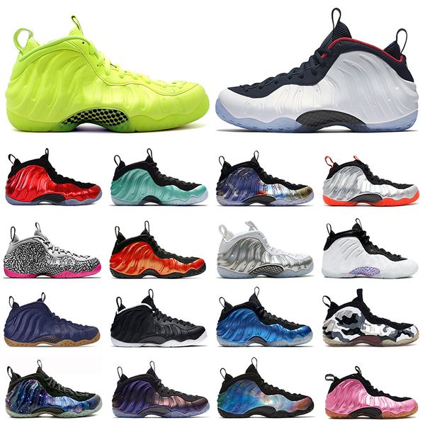 

new arrival air foam posite one pro men women sneakers cny elephant print abalone penny hardaway trainers jumpman basketball shoes, White;red
