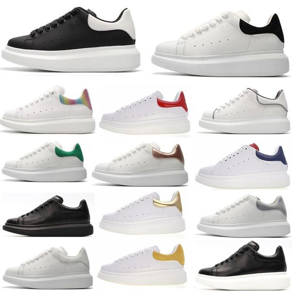 

with box 2020 fashion espadrille mens women platform oversized sneaker shoes sneakers 36-45 #5421, Black