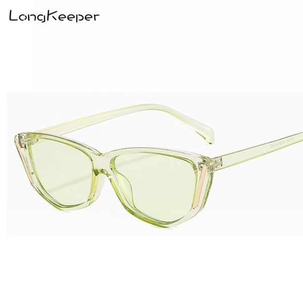

sunglasses longkeeper cat eye women brand designer small frame sun glasses ladies vintage candy color eyewear shades uv400, White;black