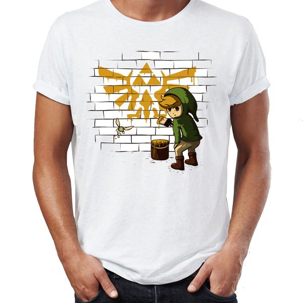 

men's t shirt legend of zelda cartoon banksy link riot revolt funny awesome artwork drawing printed tee sport hooded sweatshirt hoodie