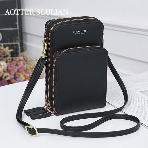

aotter slulian new arrival fashion colorful ladies wallets daily use card small summer shoulder crossbody bag casual for women