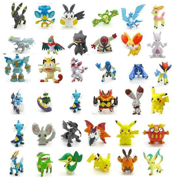 

144 styles figures toys action figures cartoon 2-3cm mini model toys for child gift anime figure