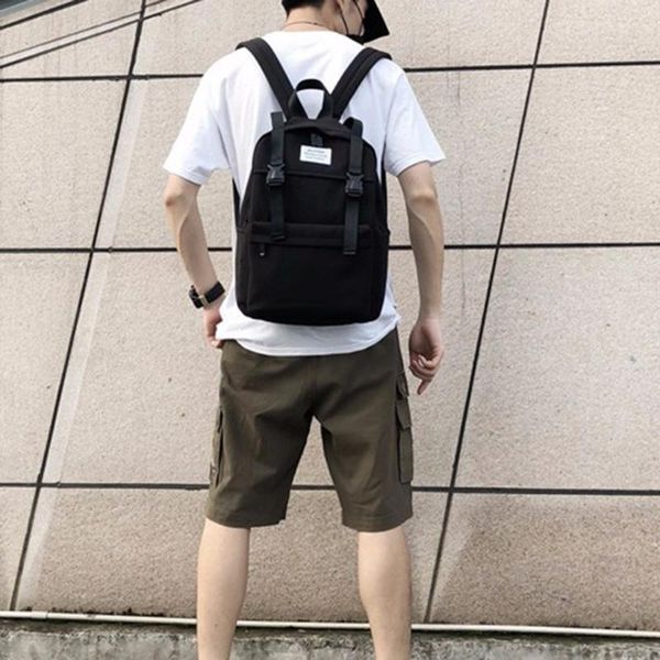 

ladies nylon backpack women student school bag zipper travel plecak #ew