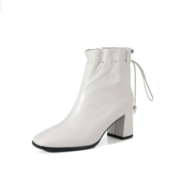

2021 genuine toe leather boots black elegant from basic ucwi