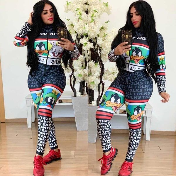

hm6161 sell women's clothing long zipper position printing slim jumpsuit