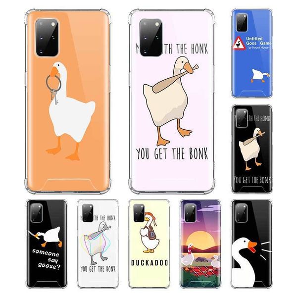 

case for samsung galaxy s20 fe s10 5g s9 s8 plus note 20 ultra 10 lite 9 airbag anti mobile phone coque untitled goose duck game