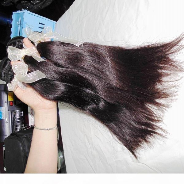 

unprocessed virgin peruvian straight human hair 3 bundles deal long term service lovely weave, Black