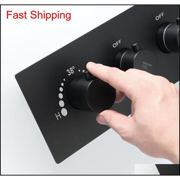 

big water flow shower controller black thermostatic shower faucets wall mounted shower mixer valve bra qylqgy homes2011
