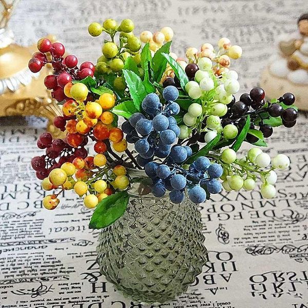 

decorative flowers & wreaths 7colors 24cm artificial berries pants decoration foam fruit for wedding christmas decoration1
