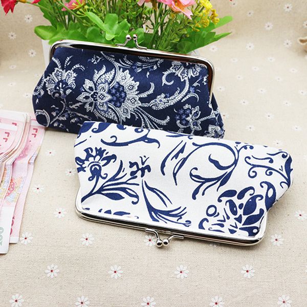 

long coin purse wallet bag for women vintage card holders hasp printing creative clutch bag good gift purses 1222183