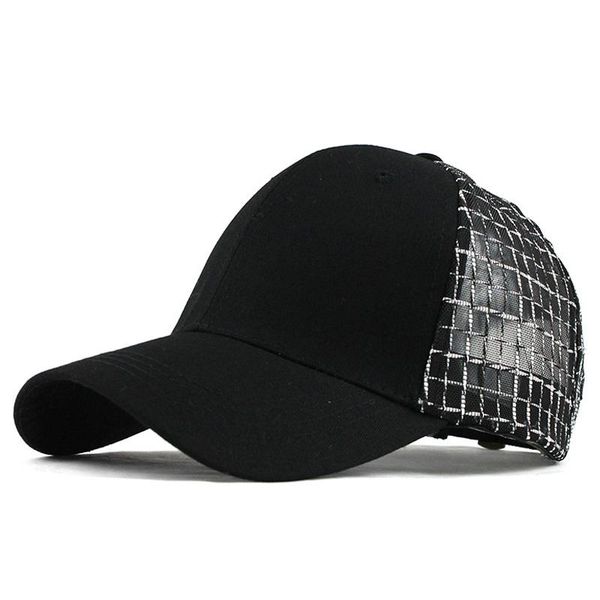 

flb] new men's baseball cap summer mesh cap hats for men women snapback gorras hombre hats casual hip hop caps dad hat wmtmqt, Black;white
