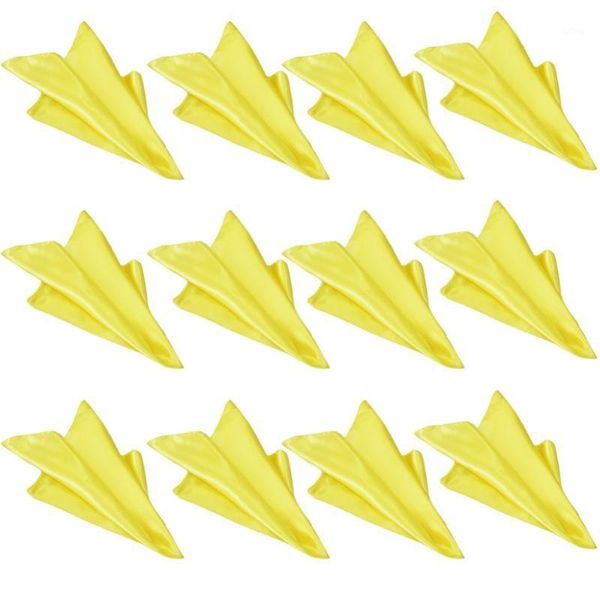 

ehomebuy 48*48cm home l restaurant satin western cloth placemat cloth table mat 12 pcs napkin wedding l table decoration1