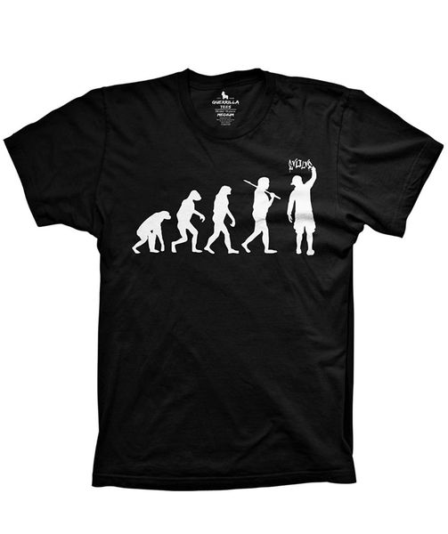 

new summer guerrilla tees evolution of graffiti funny graphic artists street art train shirts funny hooded sweatshirt hoodie men t shirt