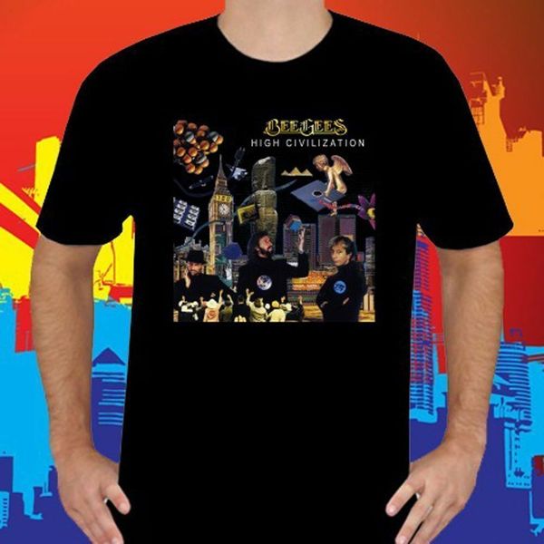 

bee gees high civilazation pop music group t-shirt sport hooded sweatshirt hoodie