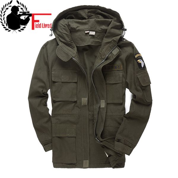 

2021 new military-style tactical jackets for men camouflage pilot of the eua 101 air force bomber black army jacket hvg6, Black;brown