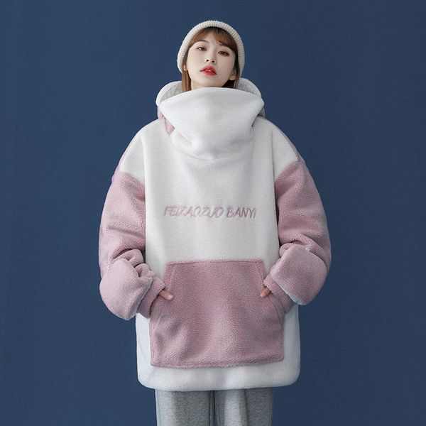 

men's down & parkas winter funny cotton-padded coats men women warm thicken jacket fashion casual thick pullover hooded outerwear male, Black