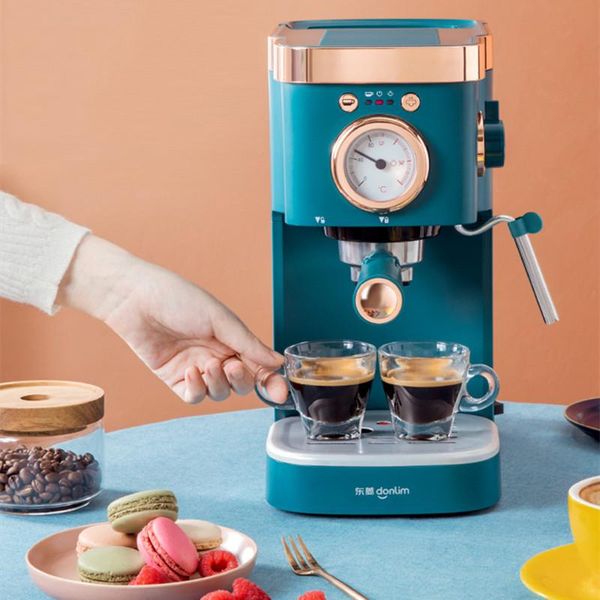 

20bar coffee machine espresso machine semi-automatic pump cappuccino steam milk froth Italian household 1.2L