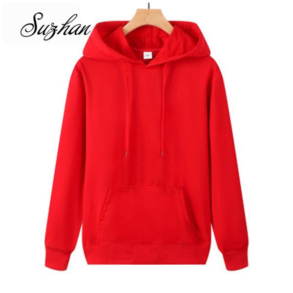

suzhan autumn sweatshirts women hood hoodies long sleeve solid casual hooded pullover clothes sweatshirt women 201104, Black